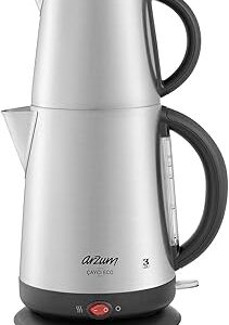 Bouilloire électrique arzum, 1,7 litres, écologique, acier inoxydable, 2200 watts, couleur argent, modèle ar3072 - garantie complète d'un an. Diaytar : La plateforme qui démocratise le shopping en ligne au Sénégal