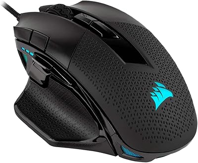 Souris de jeu corsair nightward rgb - performances fps/moba ergonomiques réglables avec rétroéclairage