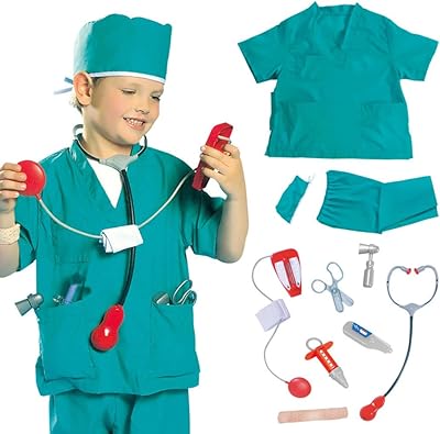 Ensemble de jeu de rôle de pompier de police pour enfants, costume