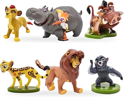 Ensemble de décorations de gâteau roi lion petit roi, 6 pièces, décorations
