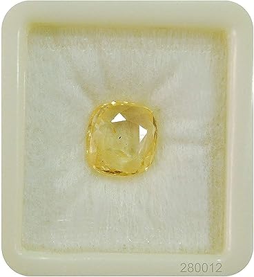 Sidharth jewels 9,25 ratti / 8,50 carats saphir jaune de ceylan non chauffé