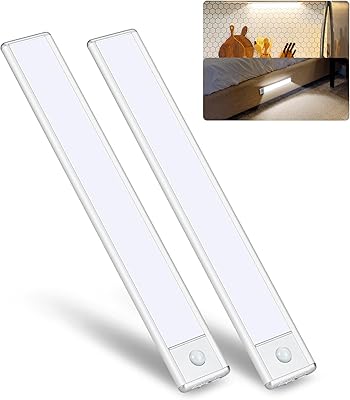 Partsam 2x lumières de marche activées pour camping-car, capteur de mouvement magnétique, lumière