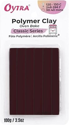 Pâte polymère de cuisson au four oitra 100 g, série classique pour la fabrication