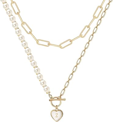 Collier en or pour femmes et filles, chaîne à trombone double couche, collier