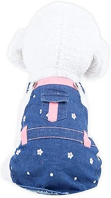 Emily pets vêtements pour chien pour petit chien, combinaison en jean pour petit