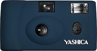 Kit d'appareil photo artistique yashica mf-1 35 mm (bleu de prusse)