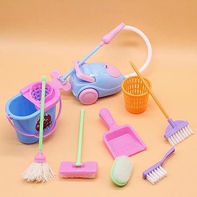 Mini kit de nettoyage de maison avec vadrouille et balayeuse, accessoires de jardin