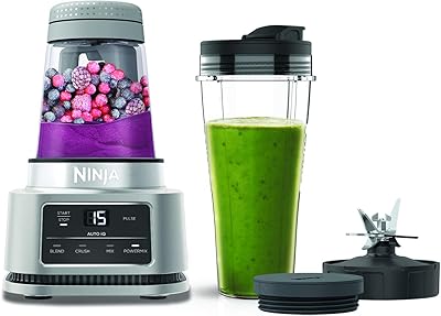 Foody nutripower blender ninja [cb100uk] mélangeur 2-en-1, technologie auto intelligence, moteur intelligent, tasse