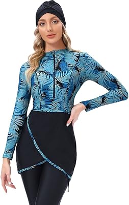 Obeeii maillot de bain musulman pour femmes, couverture complète, islamique, manches longues, burkini, vêtements de plage, s-4xl. Diaytar : Votre allié pouvoir d'achat au quotidien