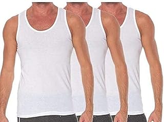 Ensemble de 3 maillots de corps blancs everyone pour hommes, blanc, l