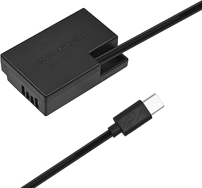 Batterie de remplacement dammy type c vers dr-e18 dc pour canon rp eos