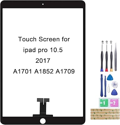 Écran tactile jinyan pour ipad pro 10.5 2017 a1701 a1852 a1709 avec remplacement