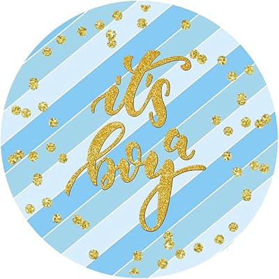 Autocollants pour cadeaux de fête prénatale c'est un garçon - 5 cm