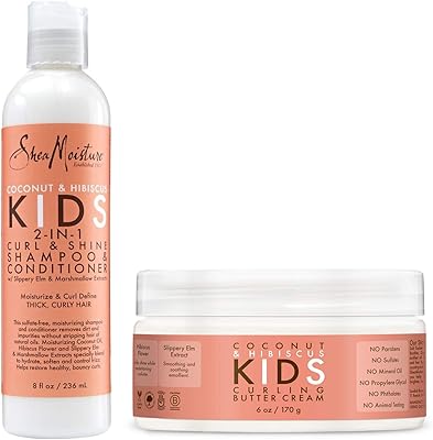 Ensemble shampoing et après-shampooing shea moisture kids à la noix de coco
