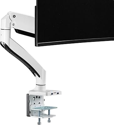 Support robuste pour moniteur de bureau d'ordinateur simple largeur avlt avec bras