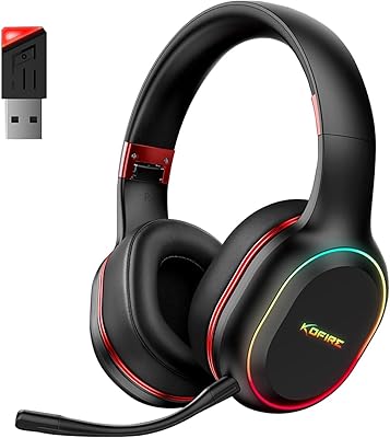 Casque de jeu sans fil 2,4 ghz/bluetooth pour pc, ordinateur portable, ps5, ps4