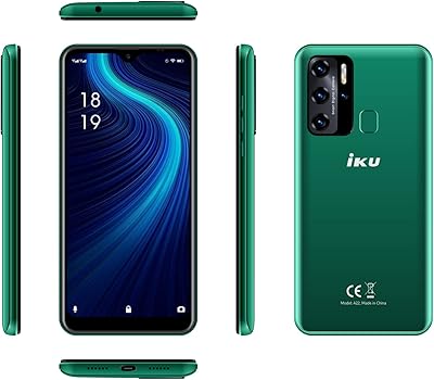 Smartphone iku a22 2 go/32 go/4000 mah, vert foncé