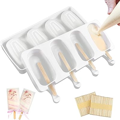Moules à sucettes glacées, moules à sucettes glacées en silicone sans bpa delfino