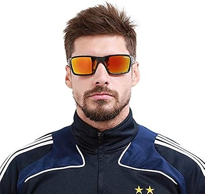 Lunettes de soleil de sport polarisées pour hommes et femmes, monture carrée