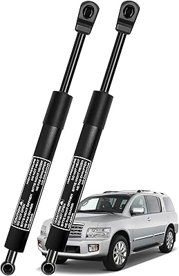 Ensemble de 2 supports de levage de capot avant pour infiniti qx56 2004-2010