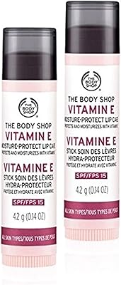 Baume à lèvres à la vitamine e the body shop avec spf 15