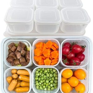 Récipients de conservation des aliments titipak avec couvercles hermétiques - 6 pièces de récipients alimentaires individuels amovibles en plastique sans bpa pour l'organisation et le stockage du garde-manger, récipients empilables et réutilisables. Le meilleur rapport qualité-prix du web sénégalais sur Diaytar