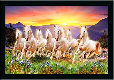 Darvika innovations peinture vastu sept chevaux (14 x 20 pouces) (design 1), multicolore. Diaytar Sénégal : La marketplace qui pense à votre porte-monnaie