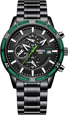 Montre chronographe à quartz analogique pour homme montre militaire pour homme étanche