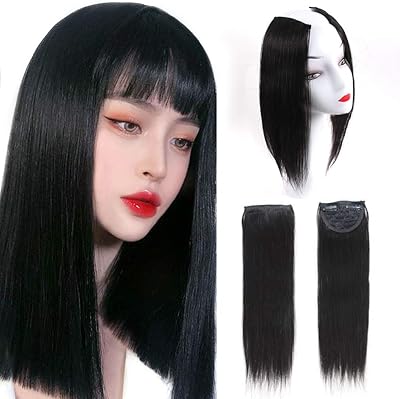 Extensions de cheveux humains à clips noirs de 14 pouces, extensions de cheveux