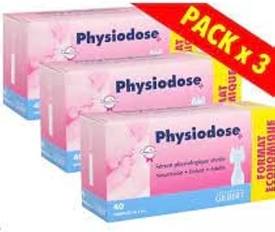 Sérum physiologique physiodose - 3 boîtes de 40 sérums uniques, 40 unités (paquet de 3). Diaytar Sénégal : L'e-commerce qui vous ressemble