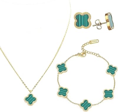 Ensemble de bijoux plaqué or 18 carats de jolie & co