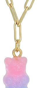 Fashion box collier bella gummy bear, rose, bleu et or, taille unique, rose, taille unique, argent sterling, sans pierres précieuses. L'expérience e-commerce réinventée par Diaytar au Sénégal