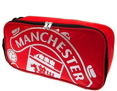 Sac à chaussures manchester united fc crest, rouge, 18" x 7" x 5