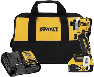Batterie lithium-ion sans balais dewalt atomic 20 v max 1/4 pouce dcf850p1 jeu