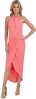 Robe à ourlet tulipe à col nœud pour femme, magnifique robe de cocktail
