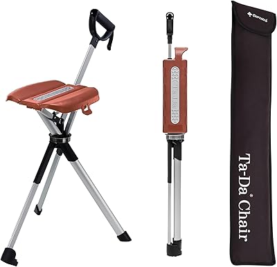 Chaise step2gold tada série 2 canne de marche pliante portable avec siège
