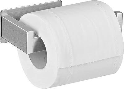 Porte-papier toilette autocollant burdean en acier inoxydable