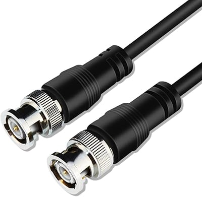 Câble bnc rg-59/u de 6 pieds - adaptateur rf professionnel bnc mâle à