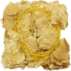 Yatai 12 pièces fleurs artificielles en soie dorée 7,8 pieds plantes artificielles feuille de lierre couronne suspendue fausses fleurs décorations de noël bouquet de fausses fleurs pour décoration de fête de mariage à la maison. Diaytar Sénégal : Parce que chaque FCFA compte