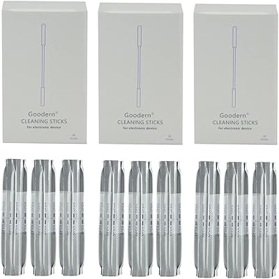 Goodrun compatible avec 90 morceaux de cotons-tiges et de l'alcool humide pour nettoyer