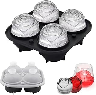Bac à glaçons ibama bac rose 4 cavités en silicone grands