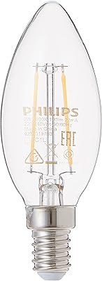 Ampoule led philips classique 2-20w b35 e14 830 cl 929001975308 blanc