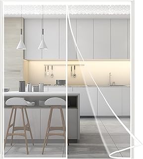 Rideau de porte isolant rideau transparent à isolation thermique moustiquaire magnétique
