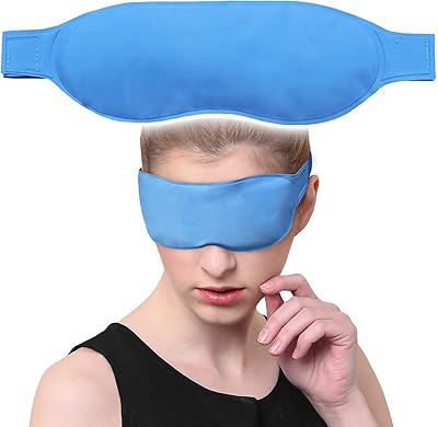 Masque pour les yeux rafraîchissant en gel apaisant réutilisable pour les yeux secs