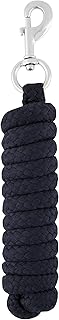 Corde de plomb lemieux en coton pour chevaux, bleu marine, clip et raccords