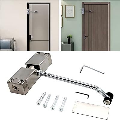 Serrure de porte à ressort réglable okoz®, serrure de porte automatique en acier