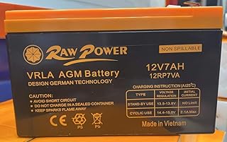 Batterie voltron-raw power vrla agm 7a-12v de haute qualité - fabriquée au vietnam