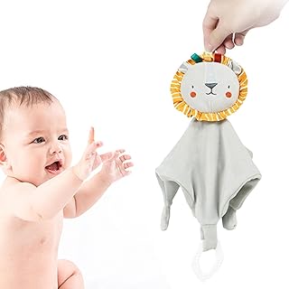 Couverture pour bébé éléphant | serviette de dentition douce pour bébé | une sonnerie intégrée adaptée aux bébés garçons et filles qui font leurs dents et bave. Diaytar : Votre shopping, nos meilleurs prix