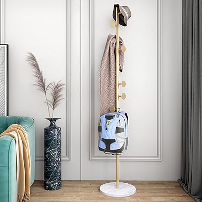 Porte-manteau multifonctionnel sur pied, organisateur d'entrée, support d'arbre en métal pour vêtements, écharpes