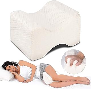 Oreiller orthopédique confortable pour genoux et jambes en mousse à mémoire de forme